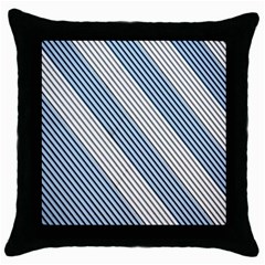 Lines Throw Pillow Case (black) by nateshop