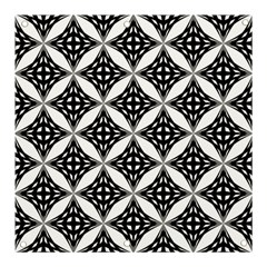 Pattern-black Banner And Sign 3  X 3  by nateshop