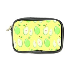 Apple Pattern Green Yellow Coin Purse by artworkshop