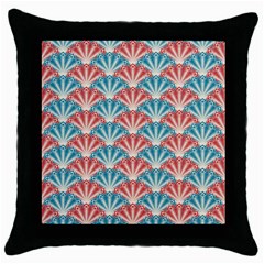 Seamless-patter-peacock Throw Pillow Case (black) by nateshop