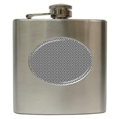 Square-black Hip Flask (6 Oz) by nateshop