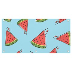 Watermelon-blue Banner And Sign 4  X 2  by nateshop