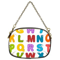 Vectors Alphabet Eyes Letters Funny Chain Purse (one Side) by Sapixe