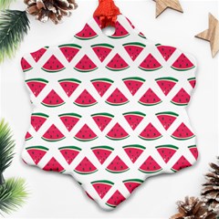 Illustration Watermelon Fruit Food Melon Ornament (snowflake) by Sapixe