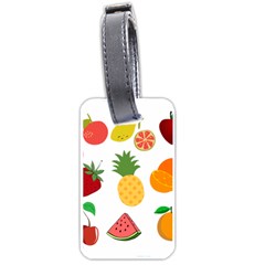 Fruits Cartoon Luggage Tag (one Side) by Sapixe