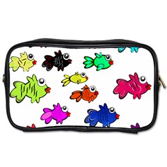 Fish Fishes Marine Life Swimming Water Toiletries Bag (two Sides) by Sapixe