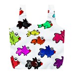 Fish Fishes Marine Life Swimming Water Full Print Recycle Bag (L) Back