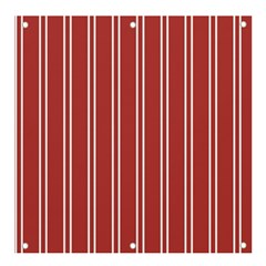 Stripes-red Banner And Sign 4  X 4  by nateshop