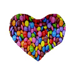 Candy Standard 16  Premium Heart Shape Cushions by nateshop