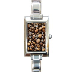 Coffe Rectangle Italian Charm Watch by nateshop