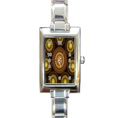 Fractal Rectangle Italian Charm Watch by nateshop