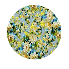 Background-flower White Mini Round Pill Box by nateshop