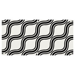 Diagonal-black White Banner And Sign 4  X 2  by nateshop