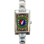 Grateful Dead Rectangle Italian Charm Watch Front