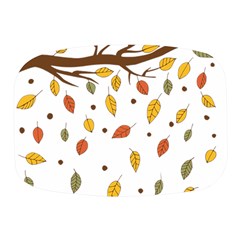 Autumn Isolated Blade Branch Mini Square Pill Box by Amaryn4rt