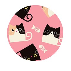 Cat Pattern Backgroundpet Mini Round Pill Box (pack Of 5) by Amaryn4rt