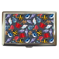 Sea Animals Pattern Wallpaper Fish Cigarette Money Case by Amaryn4rt