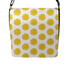 Fruit Food Juicy Organic Yellow Flap Closure Messenger Bag (l) by Wegoenart