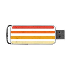 Illustration Retro Sun Sunset Vintage Graphic Portable Usb Flash (two Sides) by Wegoenart