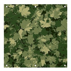 Green Leaves Camouflage Pattern Banner And Sign 4  X 4  by Wegoenart