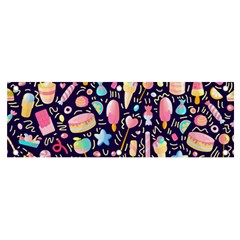 Cute-seamless-pattern-with-colorful-sweets-cakes-lollipops Banner And Sign 6  X 2  by Wegoenart