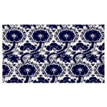 Blue Lace Decorative - Pattern 14th And 15th Century - Italy Vintage Banner and Sign 7  x 4  Front