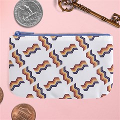 Illustration Abstract-art Diagonal Stripe Stripes Large Coin Purse by Wegoenart