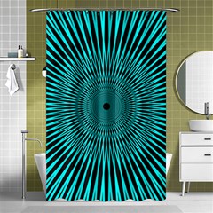 Illusion Geometric Background Shower Curtain 48  X 72  (small)  by Wegoenart