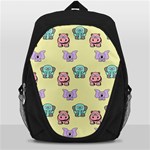 Illustration Animals Pastel Children Colorful Backpack Bag Front