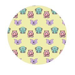 Illustration Animals Pastel Children Colorful Mini Round Pill Box (pack Of 5) by Wegoenart