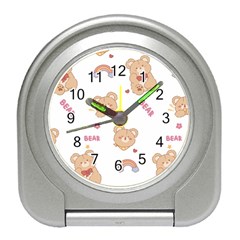 Illustrations Bear Cartoon Background Pattern Travel Alarm Clock by Sudhe