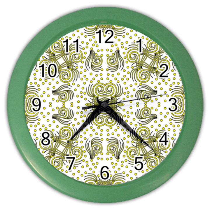 Illustration Abstract Background Pattern Texture Design Color Wall Clock