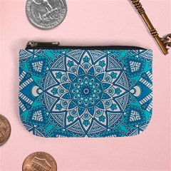 Mandala Blue Mini Coin Purse by zappwaits