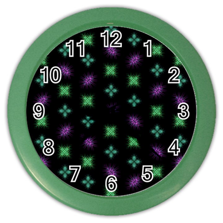 Pattern Background Bright Pattern Color Wall Clock