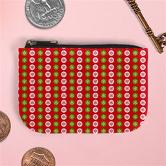 Illustration Festive Pattern Christmas Holiday Mini Coin Purse by danenraven