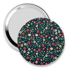 Flowering Branches Seamless Pattern 3  Handbag Mirrors by Zezheshop