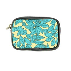 Illustration Sheets Dry Leaves Print Pattern Coin Purse by Ravend