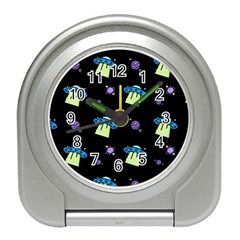 Illustration Cosmos Cosmo Rocket Spaceship Ufo Travel Alarm Clock by danenraven