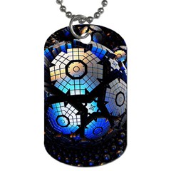 Illustration Tech Galaxy Robot Bot Science Dog Tag (two Sides) by danenraven