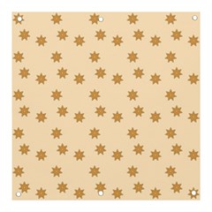 Gingerbread Star Banner And Sign 3  X 3  by artworkshop