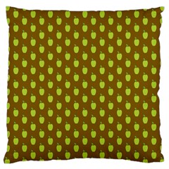 All The Green Apples  Large Cushion Case (one Side) by ConteMonfrey