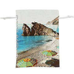 Beach Day At Cinque Terre, Colorful Italy Vintage  Lightweight Drawstring Pouch (xl) by ConteMonfrey