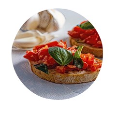 Beautiful Bruschetta - Italian Food Mini Round Pill Box (pack Of 5) by ConteMonfrey