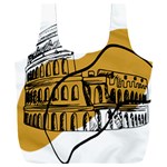 Colosseo Draw Silhouette Full Print Recycle Bag (XXXL) Back