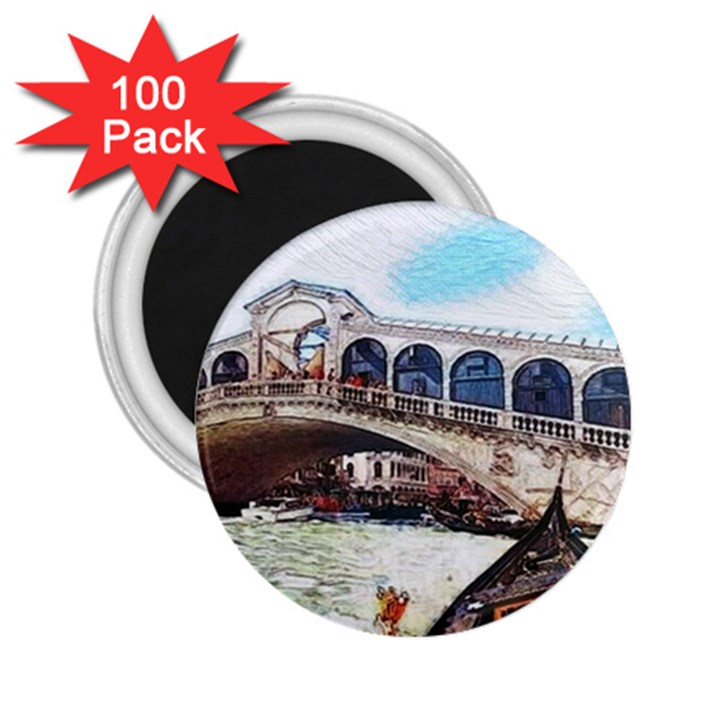 Lovely Gondola Ride - Venetian Bridge 2.25  Magnets (100 pack) 