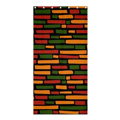 Ethiopian Bricks - Green, Yellow And Red Vibes Shower Curtain 36  X 72  (stall) by ConteMonfreyShop