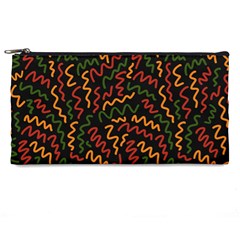 Ethiopian Inspired Doodles Abstract Pencil Case by ConteMonfreyShop