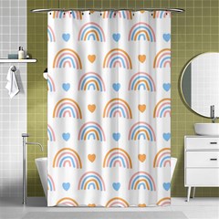 Rainbow Pattern   Shower Curtain 48  X 72  (small) by ConteMonfreyShop