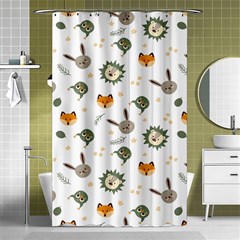 Rabbit, Lions And Nuts   Shower Curtain 48  X 72  (small) by ConteMonfreyShop