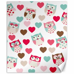 Lovely Owls Canvas 8  X 10  by ConteMonfreyShop